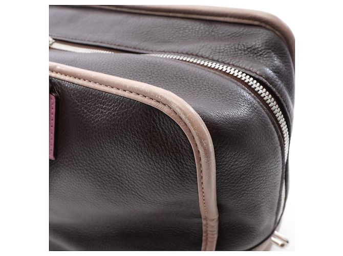 Borsa Loewe Amazona 36 Marrone Beige Porpora - vista 14