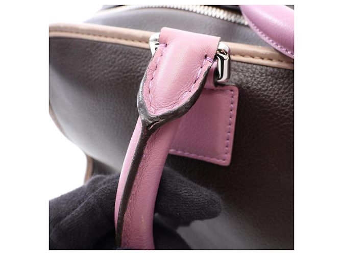 Borsa Loewe Amazona 36 Marrone Beige Porpora - vista 6
