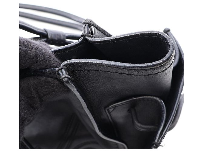 Loewe Crown Logo schwarze Leder-Tote-Bag - Ansicht 14