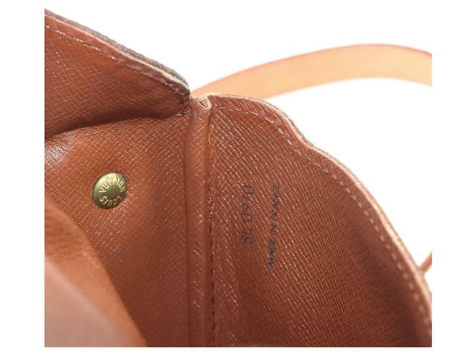 Borsa a tracolla Louis Vuitton Mini Cartouchiere Monogram Marrone Monogramma - vista 8