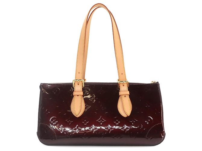 Borsa a Spalla Louis Vuitton Monogram Vernis Rosewood Avenue Bordò - vista 2