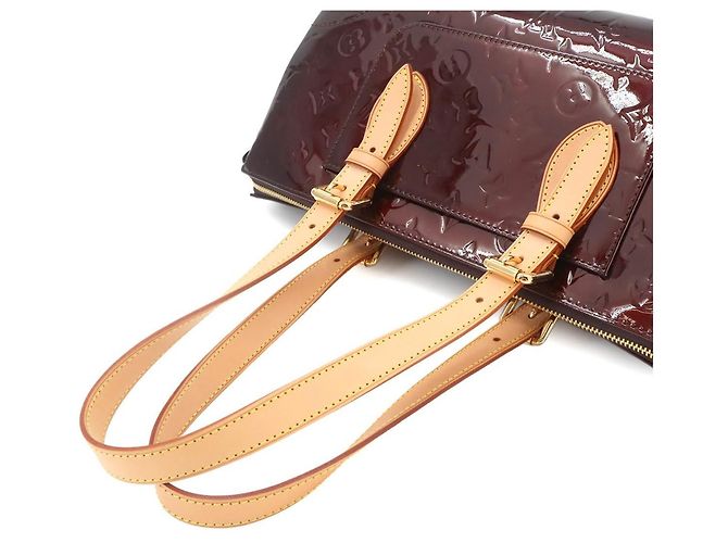 Borsa a Spalla Louis Vuitton Monogram Vernis Rosewood Avenue Bordò - vista 5