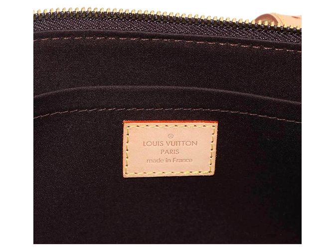 Borsa a Spalla Louis Vuitton Monogram Vernis Rosewood Avenue Bordò - vista 7