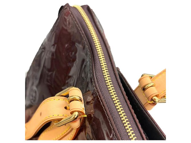 Borsa a Spalla Louis Vuitton Monogram Vernis Rosewood Avenue Bordò - vista 9