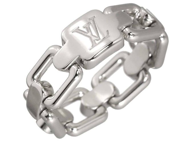Anello Berg Chain Attraction in oro bianco 18K Louis Vuitton - vista 4