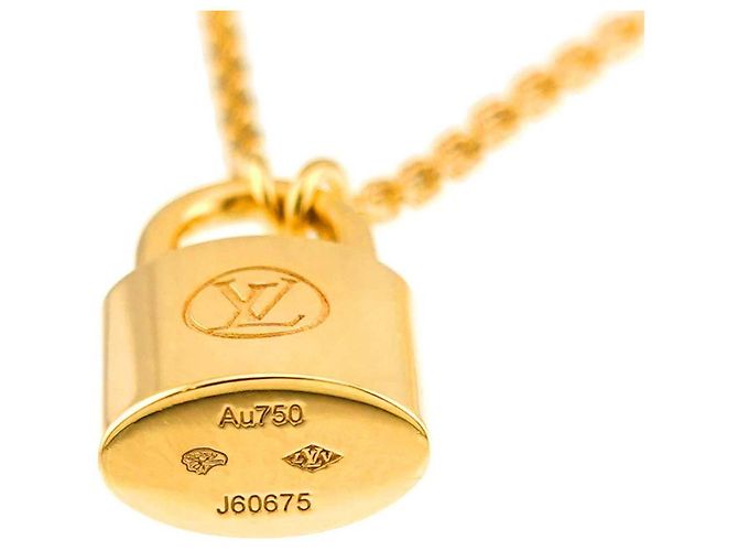 Collana Lockit in argento e oro giallo 18K Louis Vuitton - vista 4