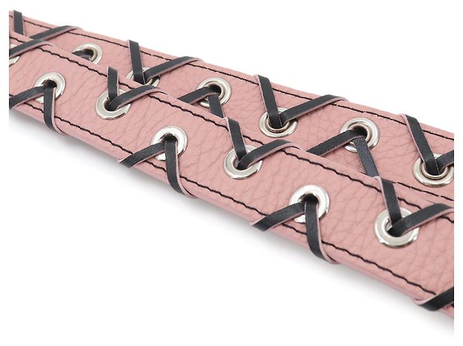 Tracolla in pelle Louis Vuitton Nero Rosa - vista 3
