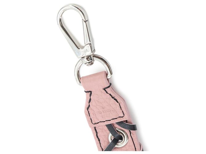 Tracolla in pelle Louis Vuitton Nero Rosa - vista 5