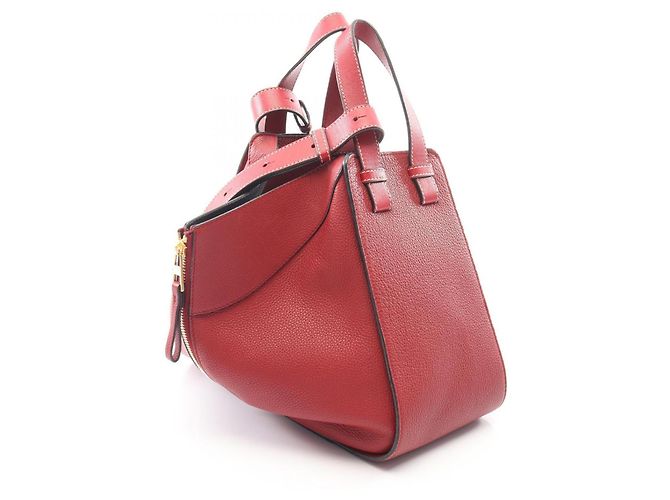 Bolso de mano Loewe Hammock Small 2-Way de piel Roja - vista 2