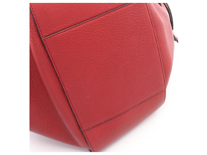 Bolso de mano Loewe Hammock Small 2-Way de piel Roja - vista 7