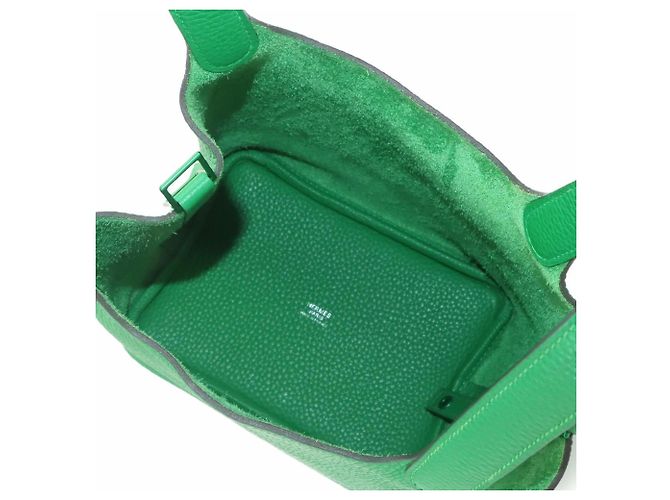 Hermès Piko Hermes Picotin Lock PM Monochrome Handtasche Grün - Ansicht 6