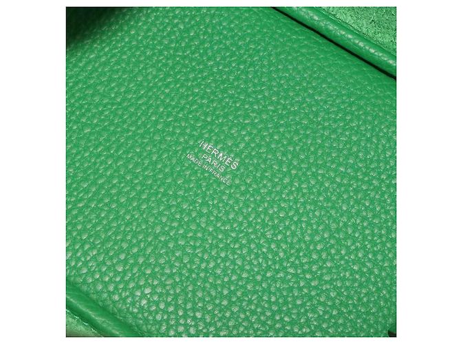 Hermès Piko Hermes Picotin Lock PM Monochrome Handtasche Grün - Ansicht 7