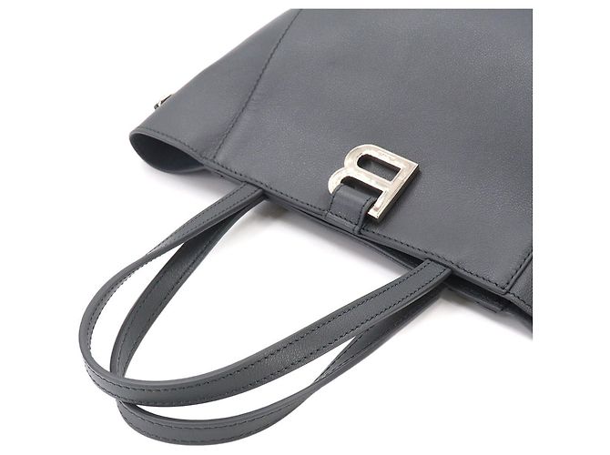 Borsa Tote Balenciaga Hourglass Soft Small Marrone - vista 6