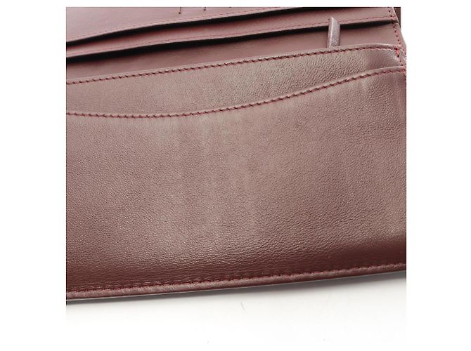 Chanel Matelassé Bi-fold Long Wallet aus schwarzem Lammleder - Ansicht 7