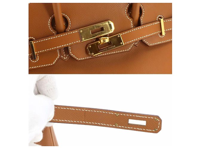 Hermès Borsa Hermes Birkin 30 in Gold D'oro - vista 10