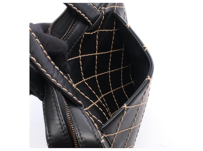 Chanel Wild Stitch Tote Bag Black - view 6
