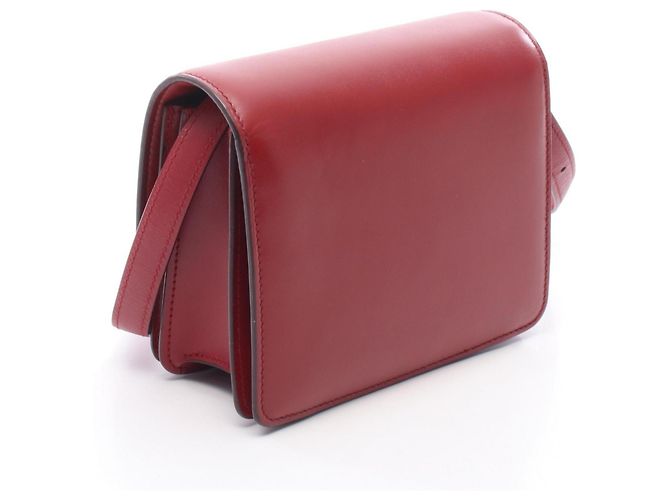 Céline Borsa a mano in pelle Celine Classic Box Small Rosso - vista 2