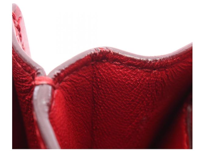 Céline Borsa a mano in pelle Celine Classic Box Small Rosso - vista 5