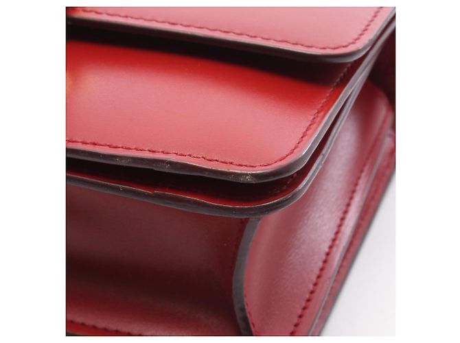 Céline Borsa a mano in pelle Celine Classic Box Small Rosso - vista 6