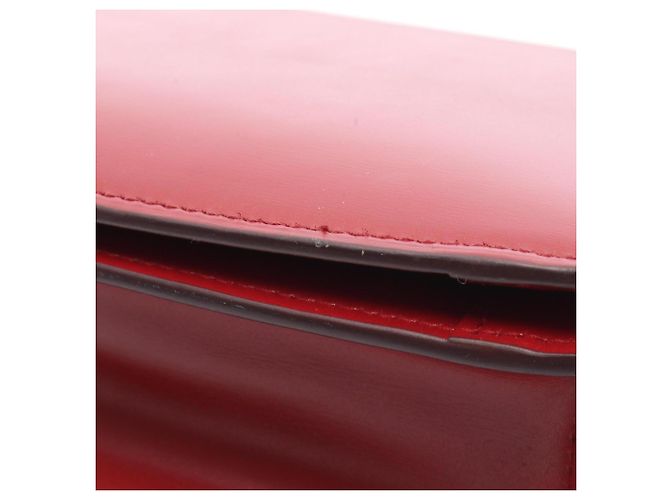 Céline Borsa a mano in pelle Celine Classic Box Small Rosso - vista 8
