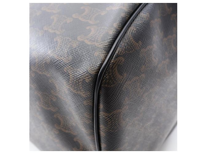 Céline Celine Triomphe Duffle Bag Braun Schwarz Weiß - Ansicht 5