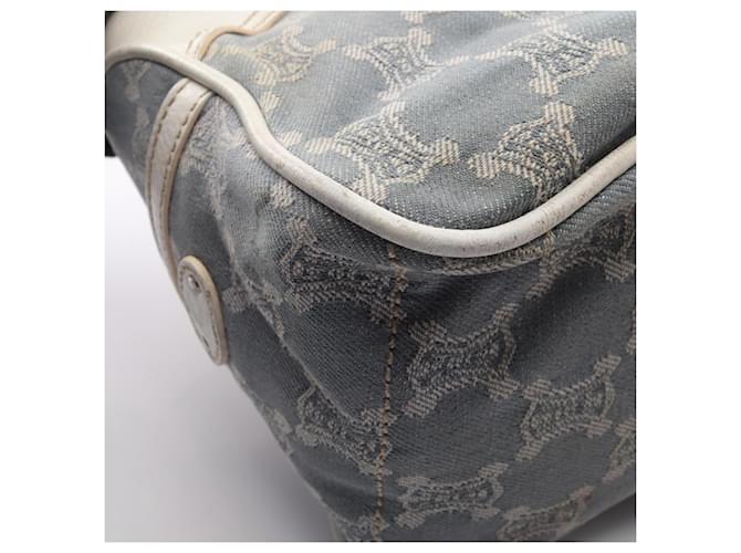 Céline Borsa Celine Boogie Bag Paris Macadam Bianco Blu - vista 9