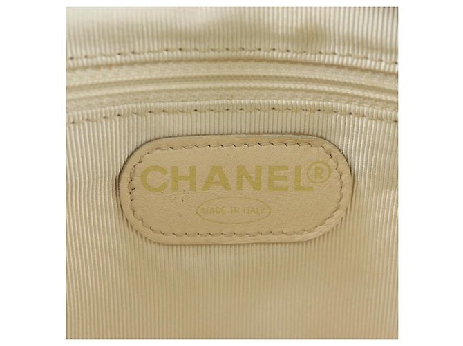 Cintura Chanel Vintage Zip Quilted Caviar Small Giallo - vista 6