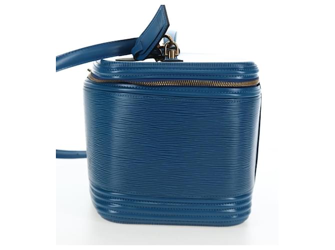 Louis Vuitton Nice Train Case Epi Leather Blu - vista 3
