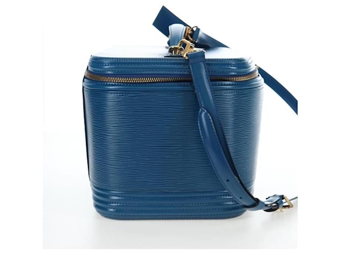 Louis Vuitton Nice Train Case Epi Leather Blu - vista 4
