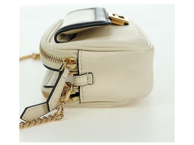 Fendi Easy 2 Baguette Mini Leder Tasche Beige - Ansicht 3