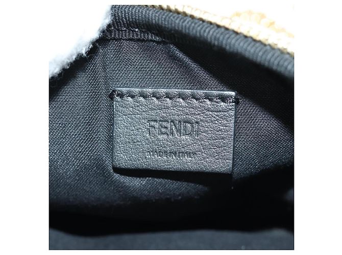 Fendi Easy 2 Baguette Mini Leder Tasche Beige - Ansicht 6