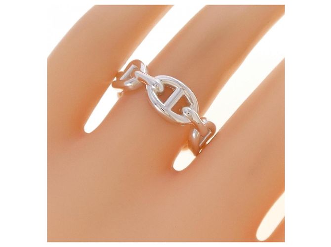 Hermès Chaine d'Ancre Enchainée Silberring - Ansicht 4
