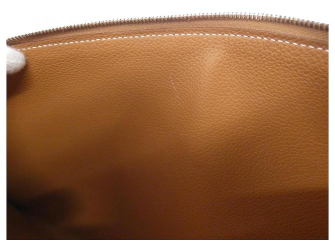 Hermès Hermes EA Zip A4 Notizbuchhülle Golden - Ansicht 10
