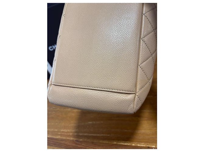 Chanel Caviar Leder Shopper beige - Ansicht 10