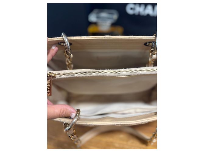 Chanel Caviar Leder Shopper beige - Ansicht 15