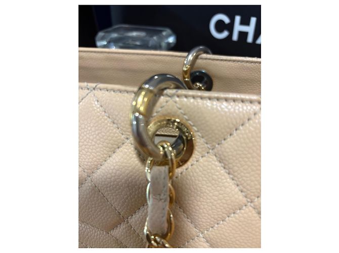Chanel Caviar Leder Shopper beige - Ansicht 16