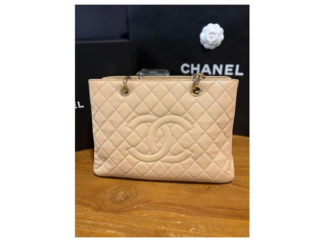 Chanel Caviar Leder Shopper beige - Ansicht 18