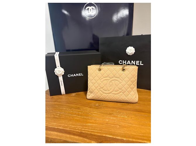 Chanel Caviar Leder Shopper beige - Ansicht 20