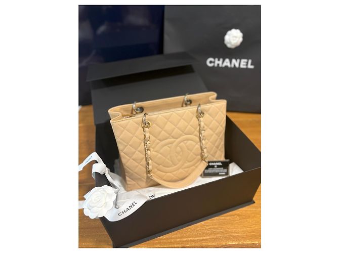 Chanel Caviar Leder Shopper beige - Ansicht 3
