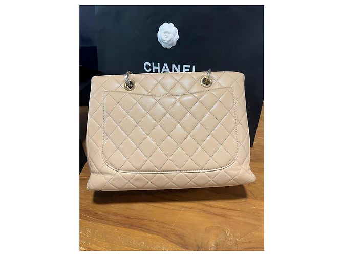 Chanel Caviar Leder Shopper beige - Ansicht 4