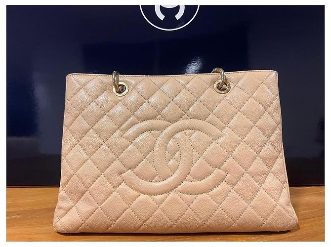 Chanel Caviar Leder Shopper beige - Ansicht 5