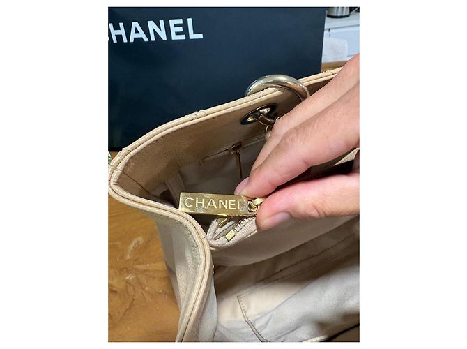 Chanel Caviar Leder Shopper beige - Ansicht 9