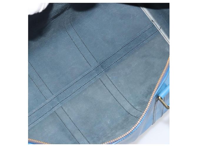 Louis Vuitton Keepall Epi 55 Blu - vista 5