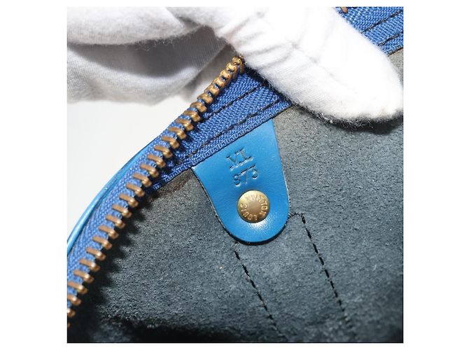 Louis Vuitton Keepall Epi 55 Blu - vista 6