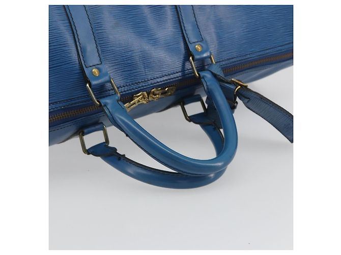 Louis Vuitton Keepall Epi 55 Blu - vista 7