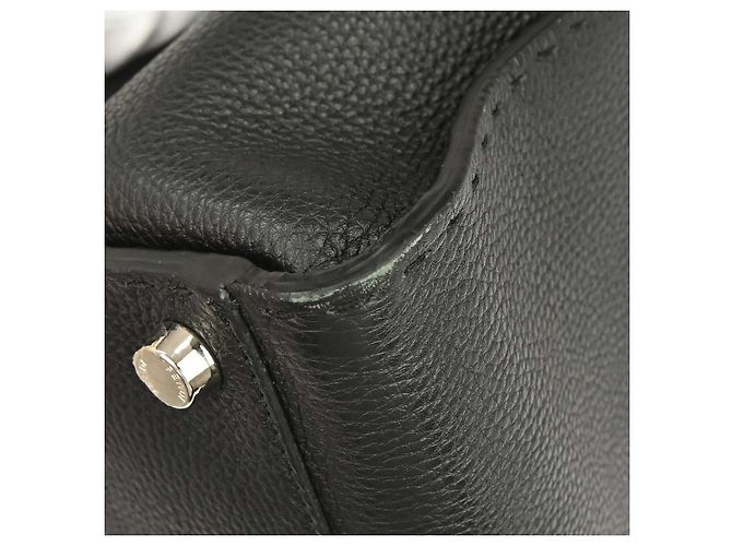Fendi Selleria Peekaboo Fit Leather Large Nero - vista 7