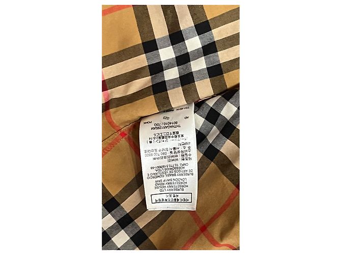 Camisa de algodón con estampado Haymarket Check Burberry Castaño Negro Blanco Roja Beige - vista 5