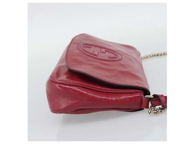 Gucci Soho Chain Patent Medium Rosa - vista 4