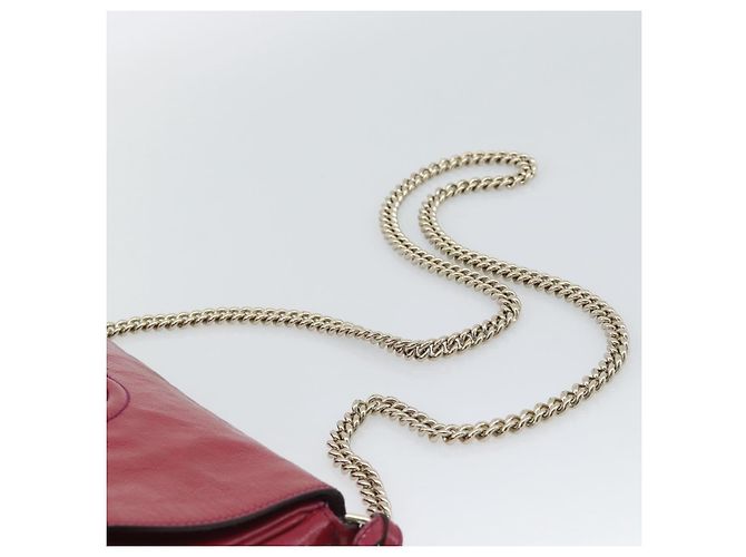 Gucci Soho Chain Patent Medium Rosa - vista 5