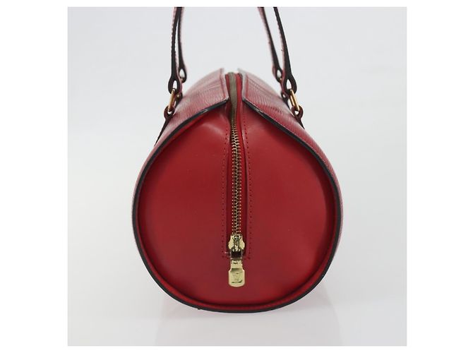 Louis Vuitton Soufflot in pelle Epi Rosso - vista 4